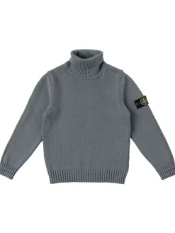 Maglia collo alto in misto cotone