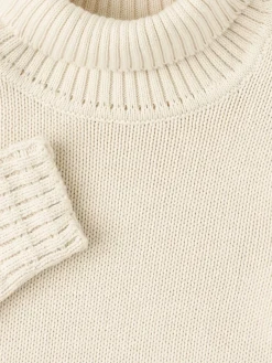 Maglia collo alto in misto cotone