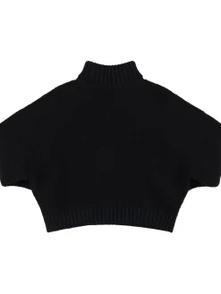 Maglia collo alto in misto lana