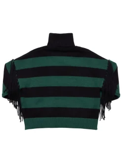 Maglia collo alto in misto viscosa