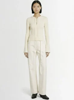 Maglia cropped Fanja con laccini