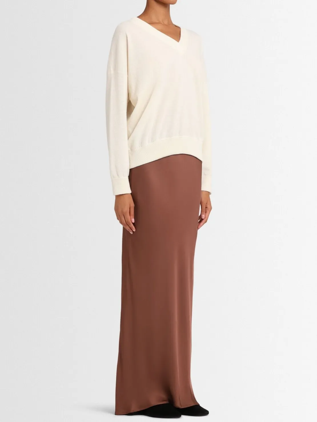 Maglia Evelyn in lana con scollo a V