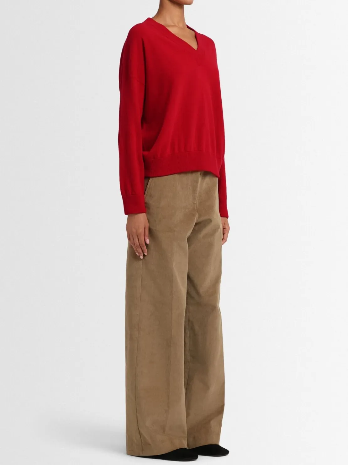 Maglia Evelyn in lana con scollo a V