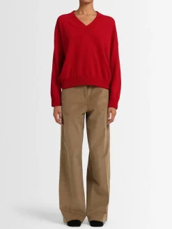 Maglia Evelyn in lana con scollo a V