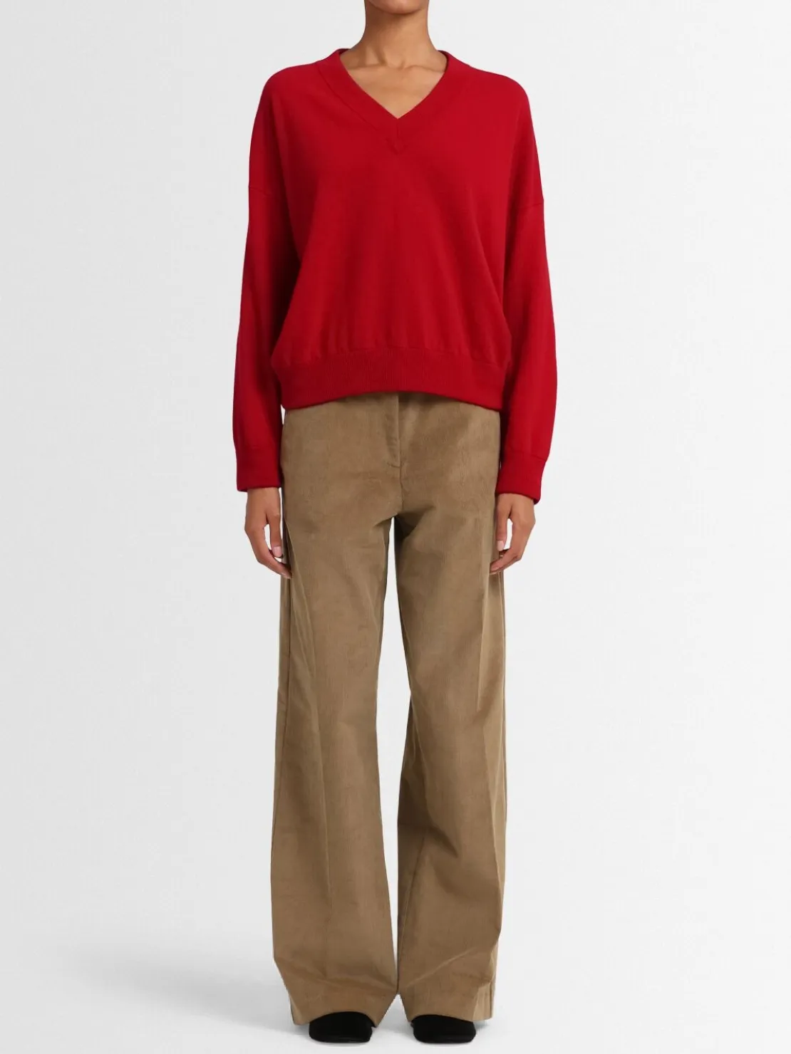 Maglia Evelyn in lana con scollo a V