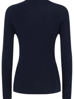 Maglia girocollo Ada in lana a costine