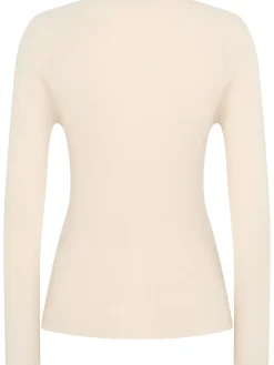 Maglia girocollo Ada in lana a costine