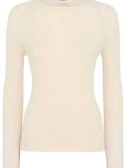 Maglia girocollo Ada in lana a costine