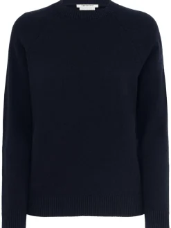 Maglia girocollo Ida in lana con maniche raglan