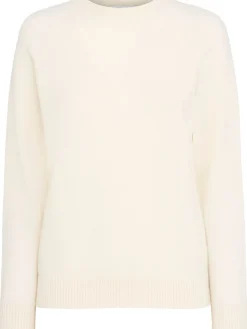 Maglia girocollo Ida in lana con maniche raglan