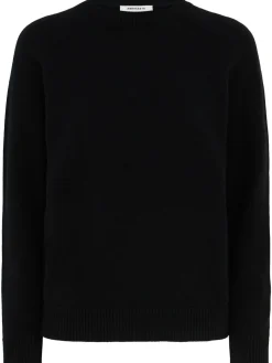 Maglia girocollo Ida in lana con maniche raglan