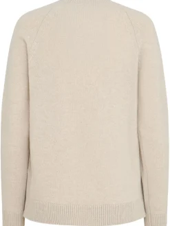 Maglia girocollo Ida in lana con maniche raglan