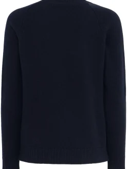 Maglia girocollo Ida in lana con maniche raglan