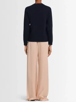 Maglia girocollo Ida in lana con maniche raglan