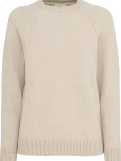 Maglia girocollo Ida in lana con maniche raglan