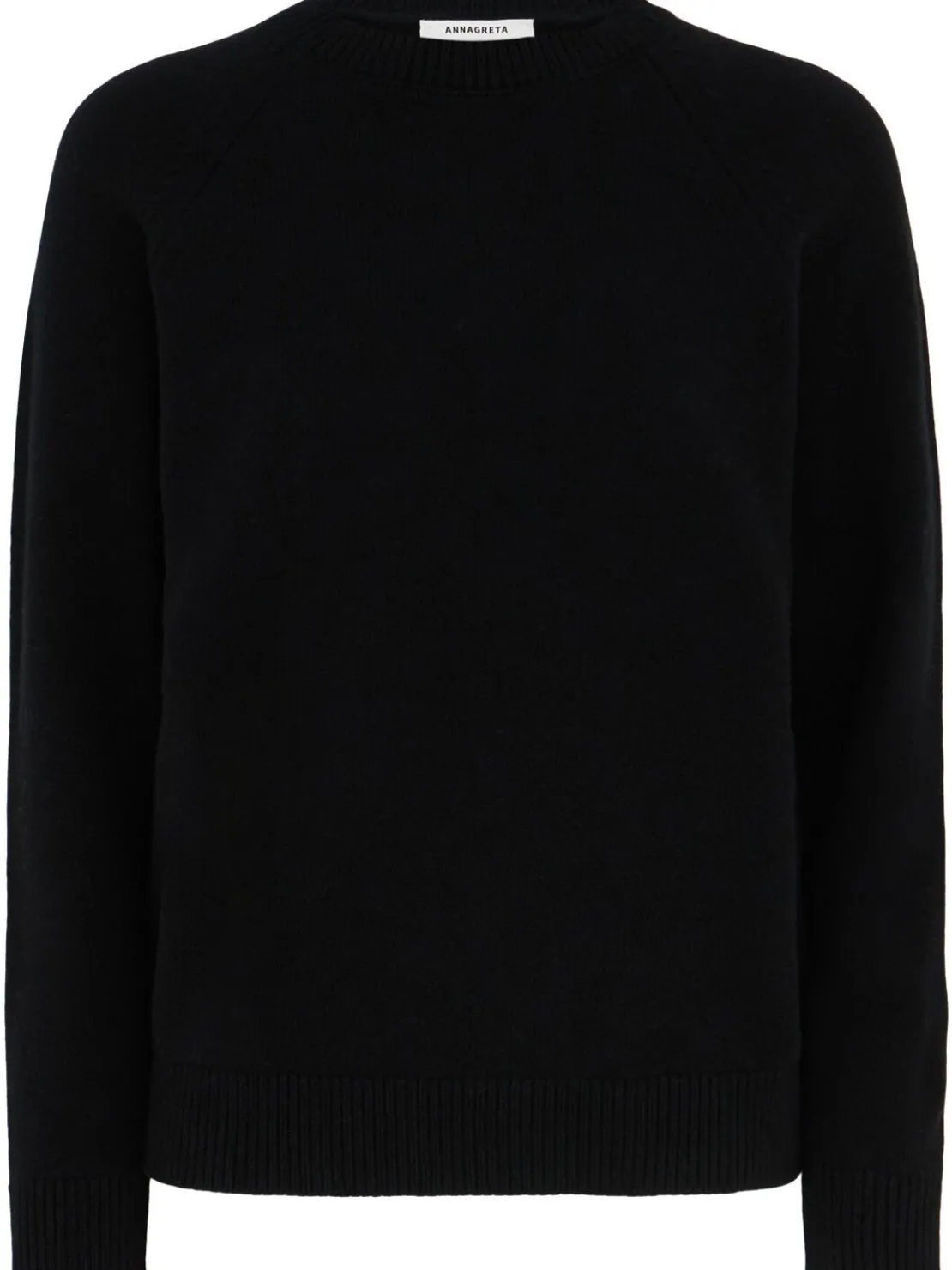 Maglia girocollo Ida in lana con maniche raglan