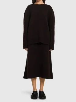 Maglia girocollo Idea in maglia di misto seta