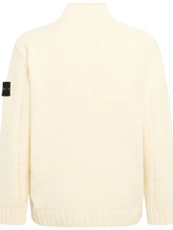 Maglia girocollo in ciniglia di cotone