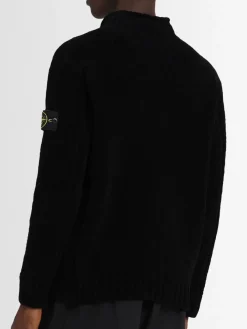 Maglia girocollo in ciniglia di cotone