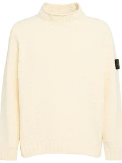 Maglia girocollo in ciniglia di cotone