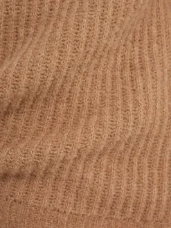 Maglia girocollo in lana a coste inglesi