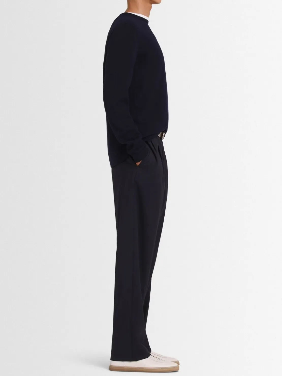 Maglia girocollo in lana leggera