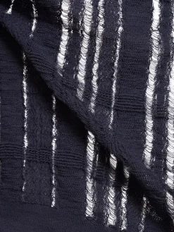 Maglia girocollo in misto cotone