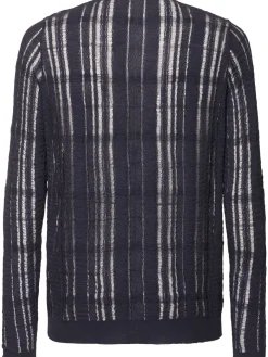 Maglia girocollo in misto cotone