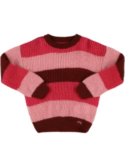 Maglia in misto acrilico a righe