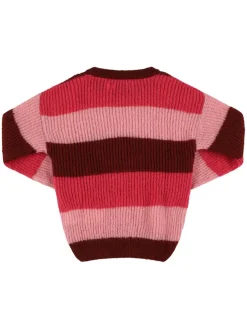 Maglia in misto acrilico a righe