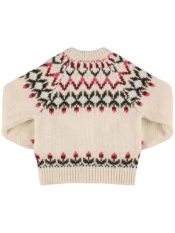 Maglia in misto acrilico a righe