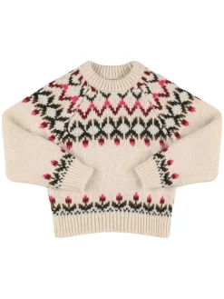Maglia in misto acrilico a righe