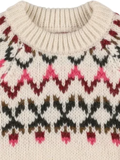 Maglia in misto acrilico a righe