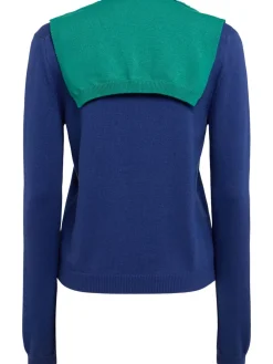 Maglia in misto lana a strati / scollo a V