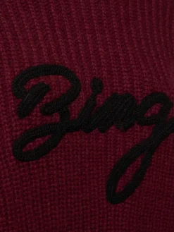 Maglia Sydney in misto lana a costine con logo