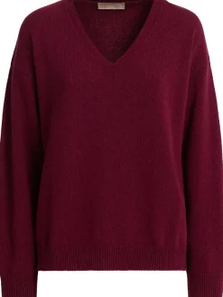 Maglia Zefiro in eco-cashmere con scollo a V