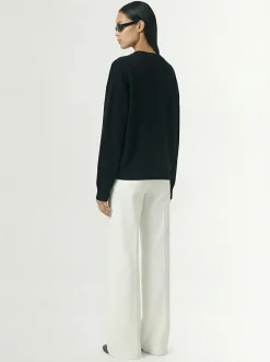 Maglia Zefiro in eco-cashmere con scollo a V