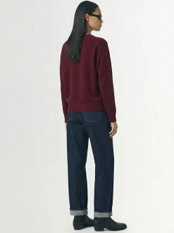 Maglia Zefiro in eco-cashmere con scollo a V