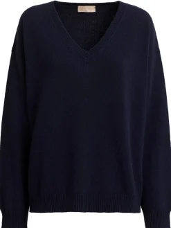 Maglia Zefiro in eco-cashmere con scollo a V