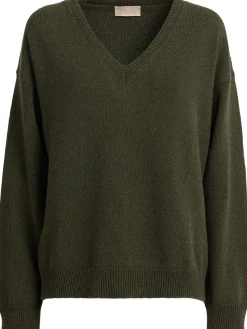 Maglia Zefiro in eco-cashmere con scollo a V