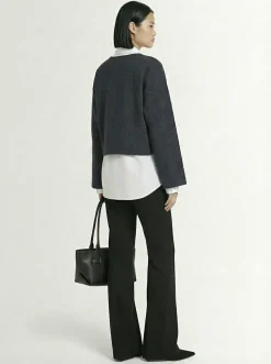 Maglione cropped Greta in lana
