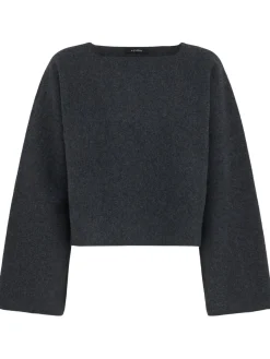 Maglione cropped Greta in lana