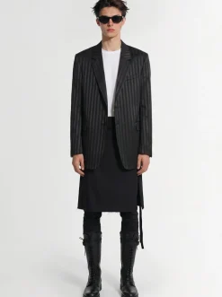 Mane knee-length cotton twill kilt