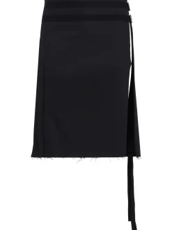 Mane knee-length cotton twill kilt