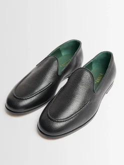 Marcel grained leather loafers