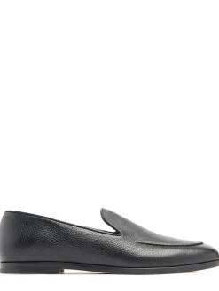 Marcel grained leather loafers