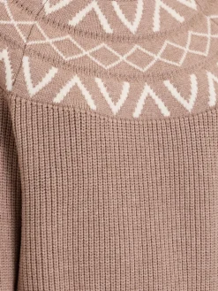 Marcie Fairisle yoke knit sweater