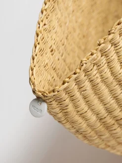 Maxi Sophie raffia effect tote bag