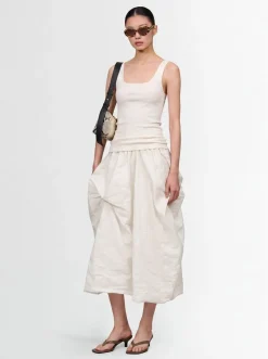 Metallic effect skirt