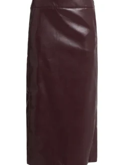 Midi skirt w/ buckle belt